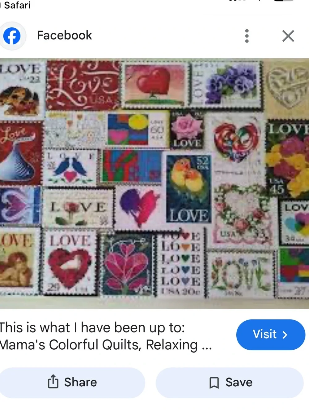 White Mountain Multicolor “Love Stamp” 1000 Piece Puzzle